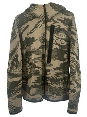 Nike Tech Fleece Hoodie Green Camouflage Full Zip Mens M CU4491-342